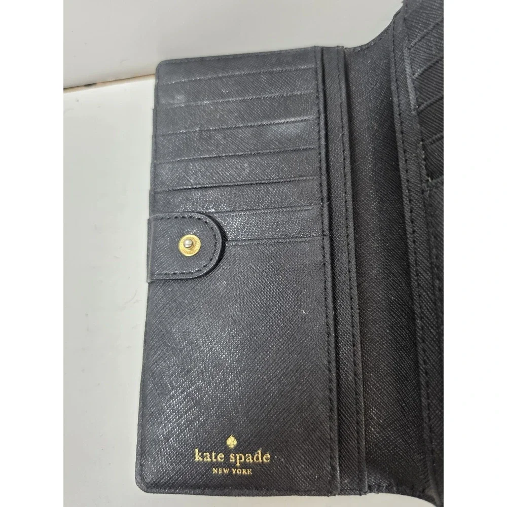 Kate Spade Black Snap wallet.  Medium size.  Great condition.